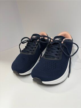 ABV Women's Athletic Running Shoes Navy Blue Pink Mesh Air Cushion Sneakers 7.5